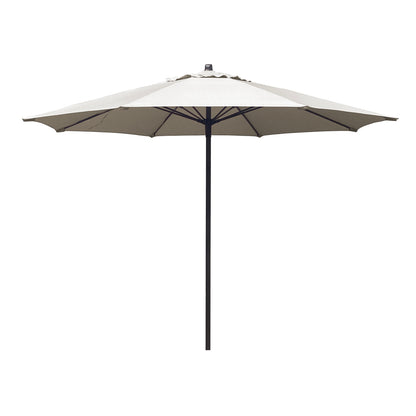 Sombrilla Modena redonda 3m color khaki con tela Obravia y estructura de aluminio – Sombrillas México