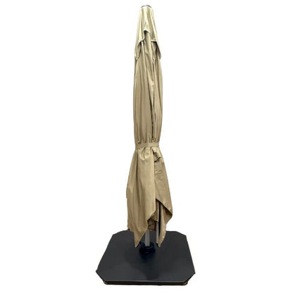 Sombrilla Venecia beige cuadrada 4x4m plegada con funda – Sombrillas México